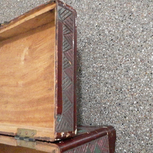 Vintage Wood Storage Box - Picture 5 of 11